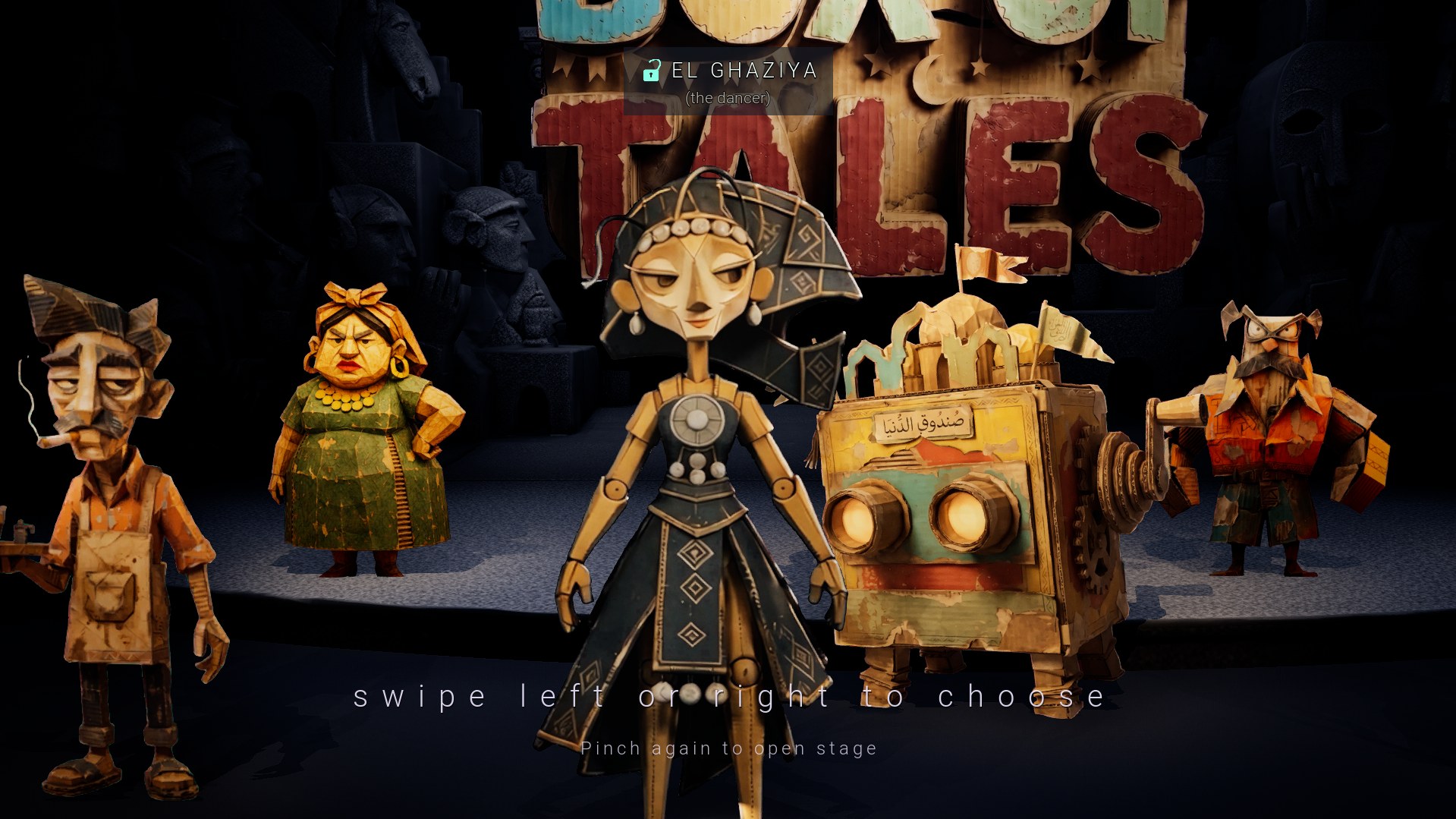 El Ghaziya, the dancer, a Box of Tales character