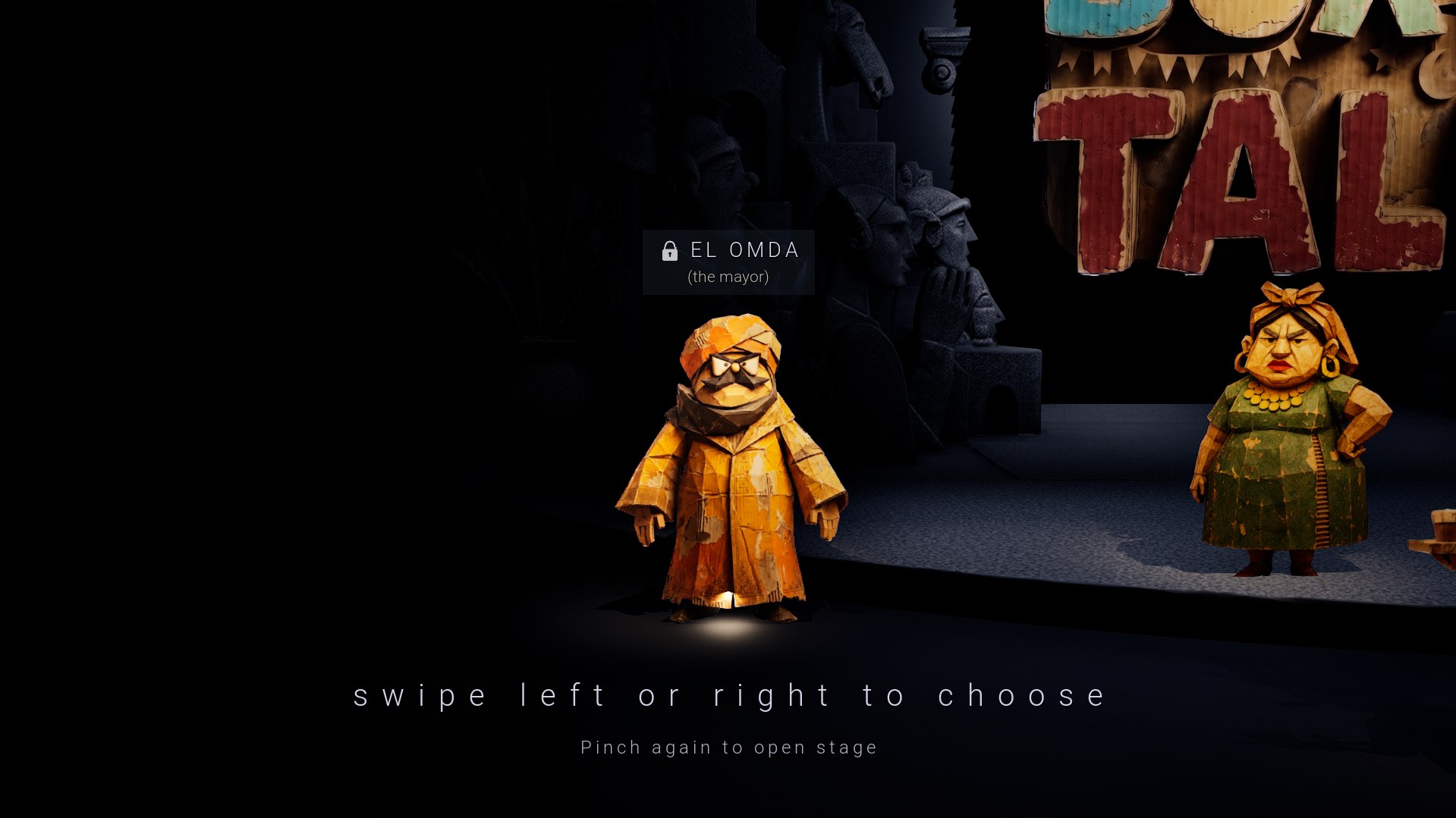 El Omda, the mayor, a Box of Tales character