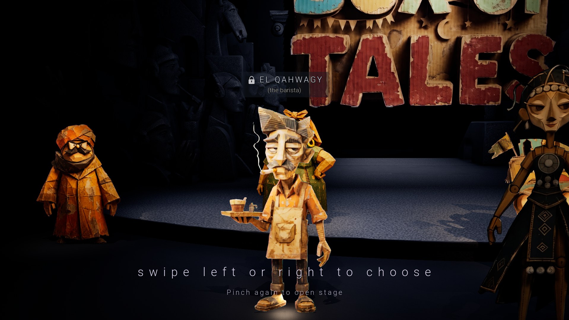 El Qahwagy, the barista, a Box of Tales character