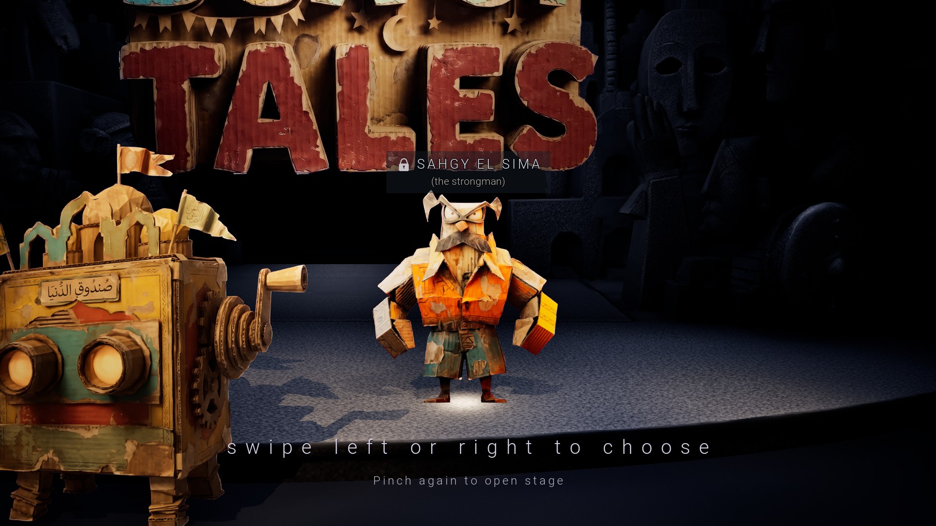 Sahgy El Sima, the strongman, a Box of Tales character