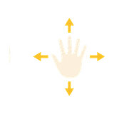Move hand in four directions